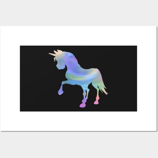 Whimsical fantasy unicorn painting Wall Art by LukjanovArt